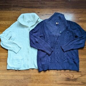 2 Cable Sweaters | Sweater Barn & NorthCrest | XL
